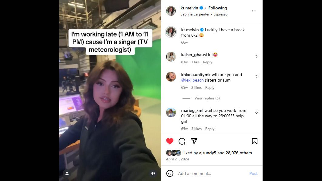 ig reel working late featured